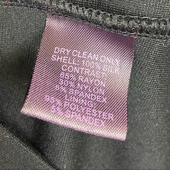 Hale Bob | Black Silk Dress With Beaded Front - Picture 7 of 8